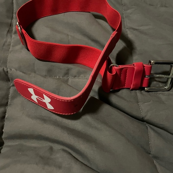 Under Armour Baseball softball adjustable Belt Adult OS LN Red or black - Picture 1 of 7